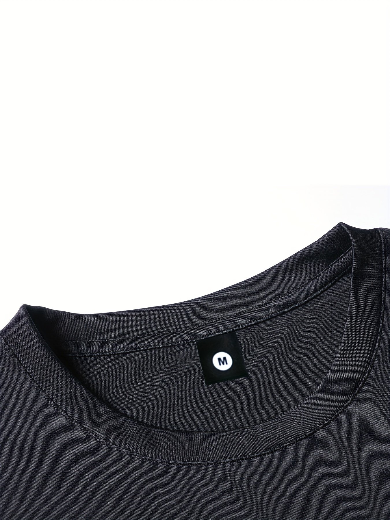 Men??s Fashion 5pcs Sports T-shirt, Casual Stretch Round Neck Tee Shirt For Summer - Image 9