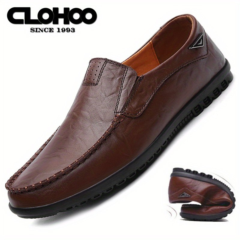 CLOHOO Men??s Handmade Comfortable Non Slip Loafers With Assorted Colors - Image 3