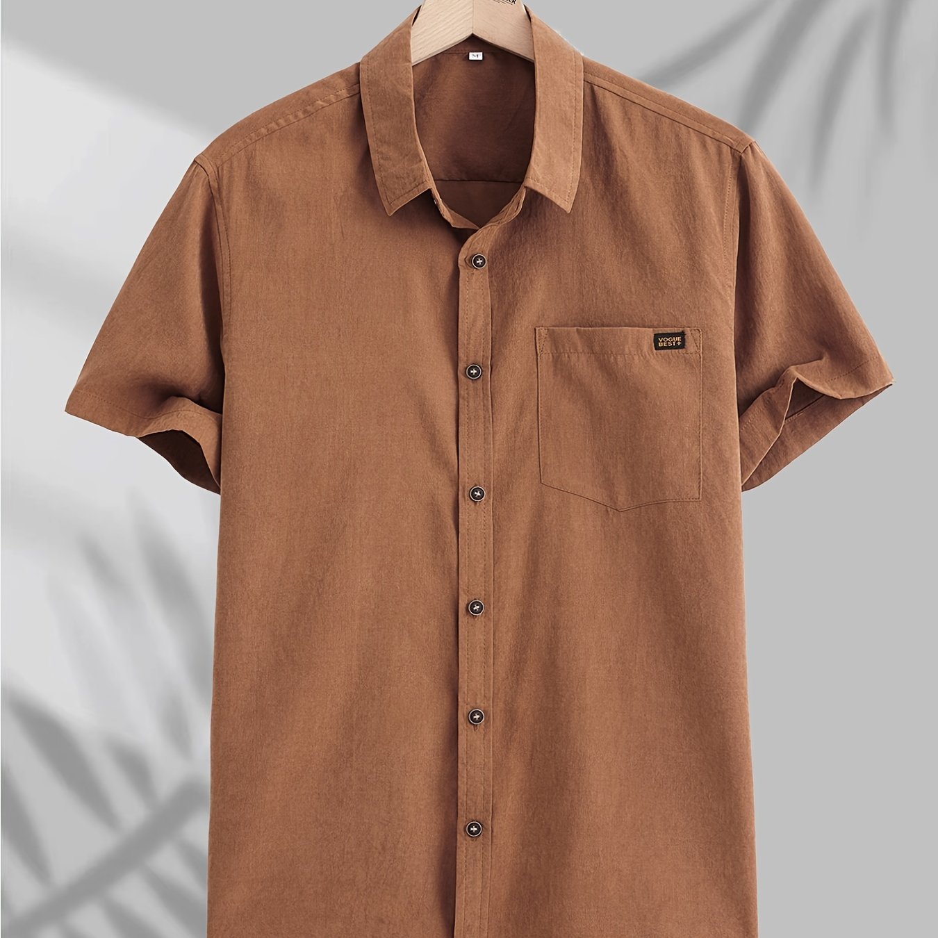 Men??s Casual Button-down Short Sleeve Shirt - Image 2
