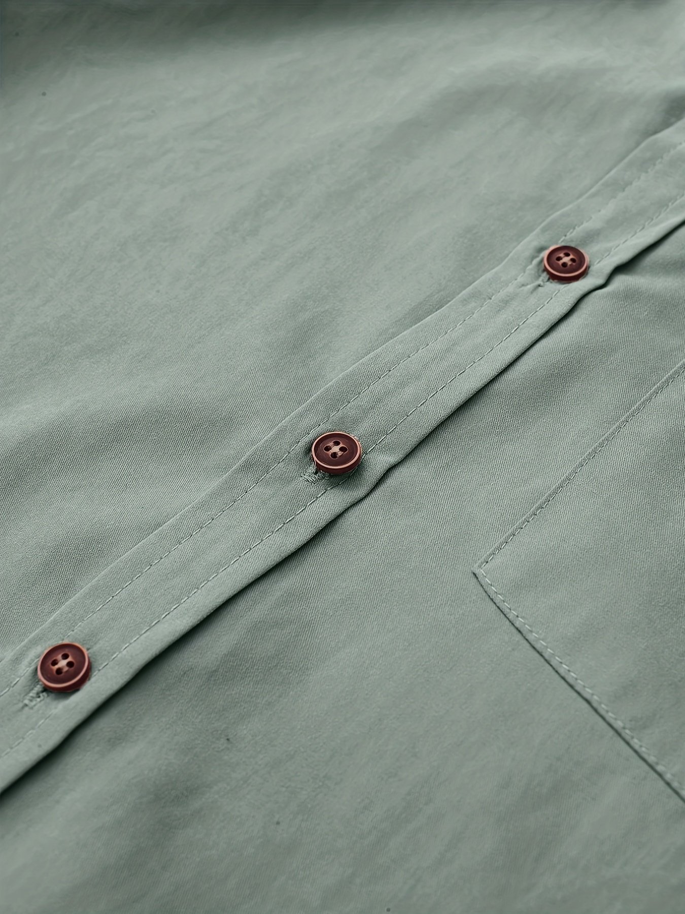 Men??s Casual Button-down Short Sleeve Shirt - Image 13