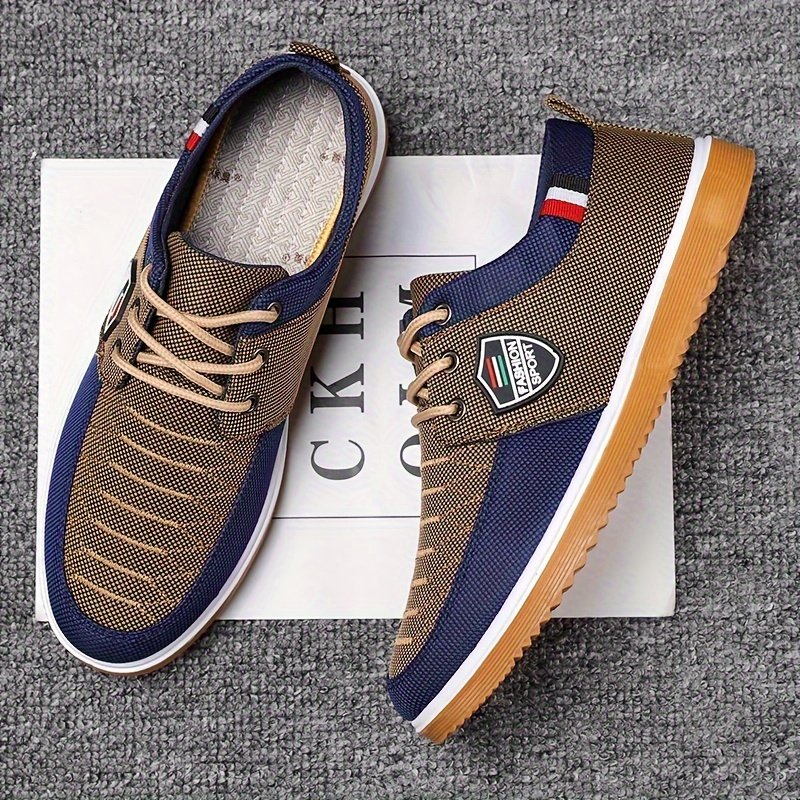 Men??s Canvas Low Top Sneaker Lace-up Classic Casual Walking Shoes - Image 5