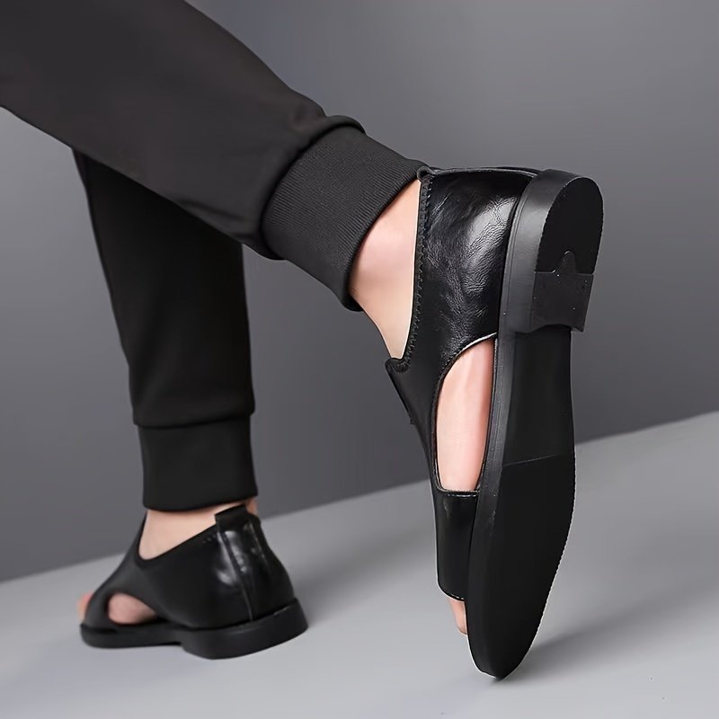 Plus Size Men??s Open Toe Breathable Sandals, Comfy Non Slip Rubber Sole Casual Durable Beach Water Shoes, Men??s Footwear - Image 7