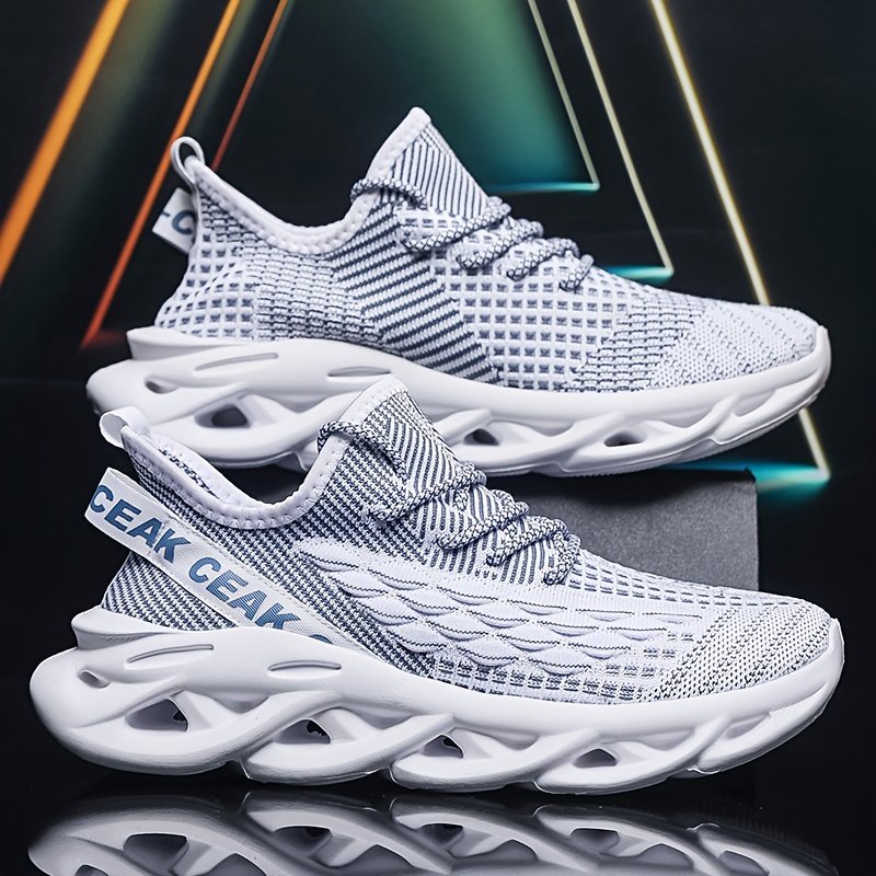 Men??s Blade Sneakers, Breathable Shock Absorption Running Shoes Lightweight Non-Slip Shoes For Jogging Tennis Gym, Walking Sneakers, Athletic Shoes - Image 12