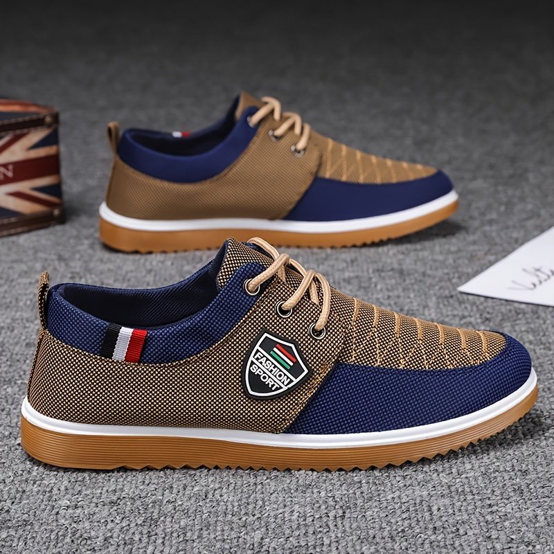 Men??s Canvas Low Top Sneaker Lace-up Classic Casual Walking Shoes - Image 2
