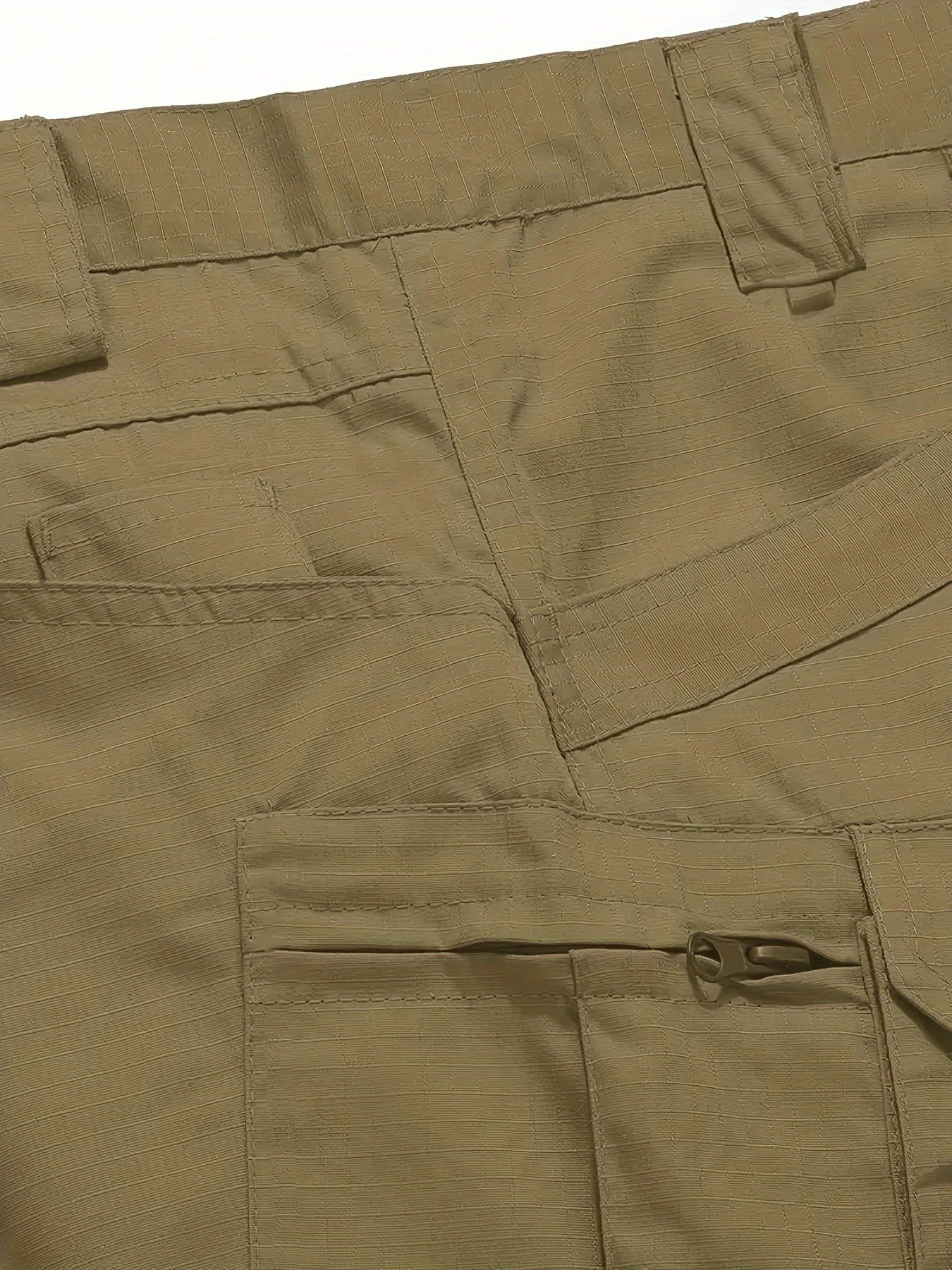 Men??s Urban Shorts Outdoor Waterproof Wear Resistant Cargo Shorts Quick Dry Multi Pocket Hiking Pants Without Belt - Image 10