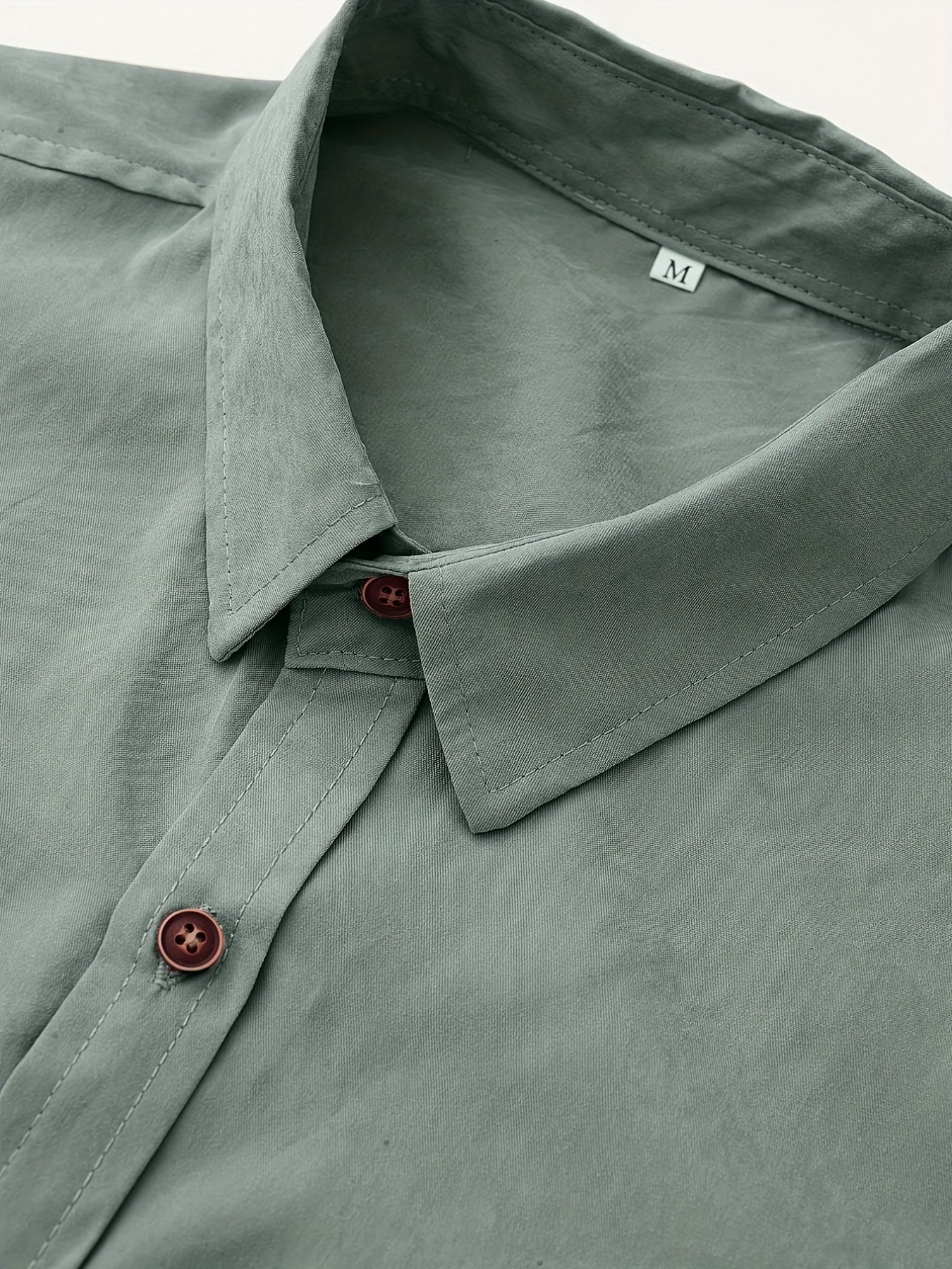 Men??s Casual Button-down Short Sleeve Shirt - Image 11