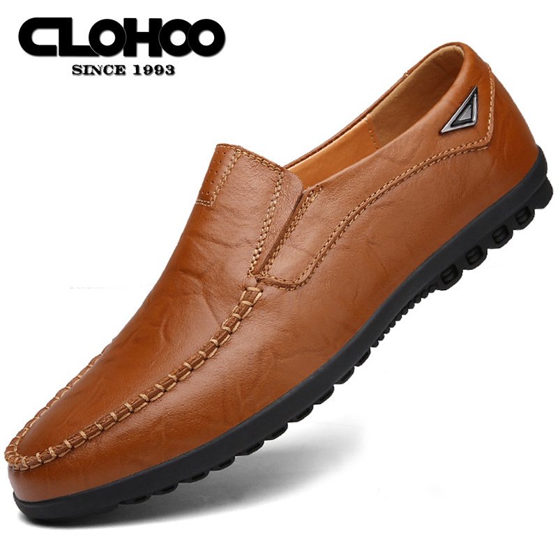 CLOHOO Men??s Handmade Comfortable Non Slip Loafers With Assorted Colors - Image 6