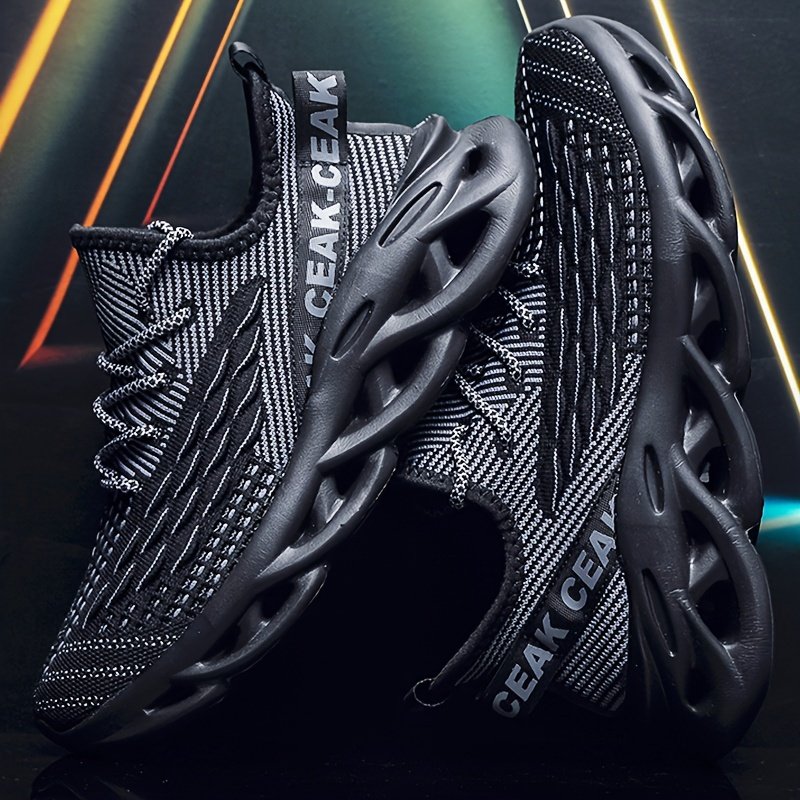 Men??s Blade Sneakers, Breathable Shock Absorption Running Shoes Lightweight Non-Slip Shoes For Jogging Tennis Gym, Walking Sneakers, Athletic Shoes - Image 8
