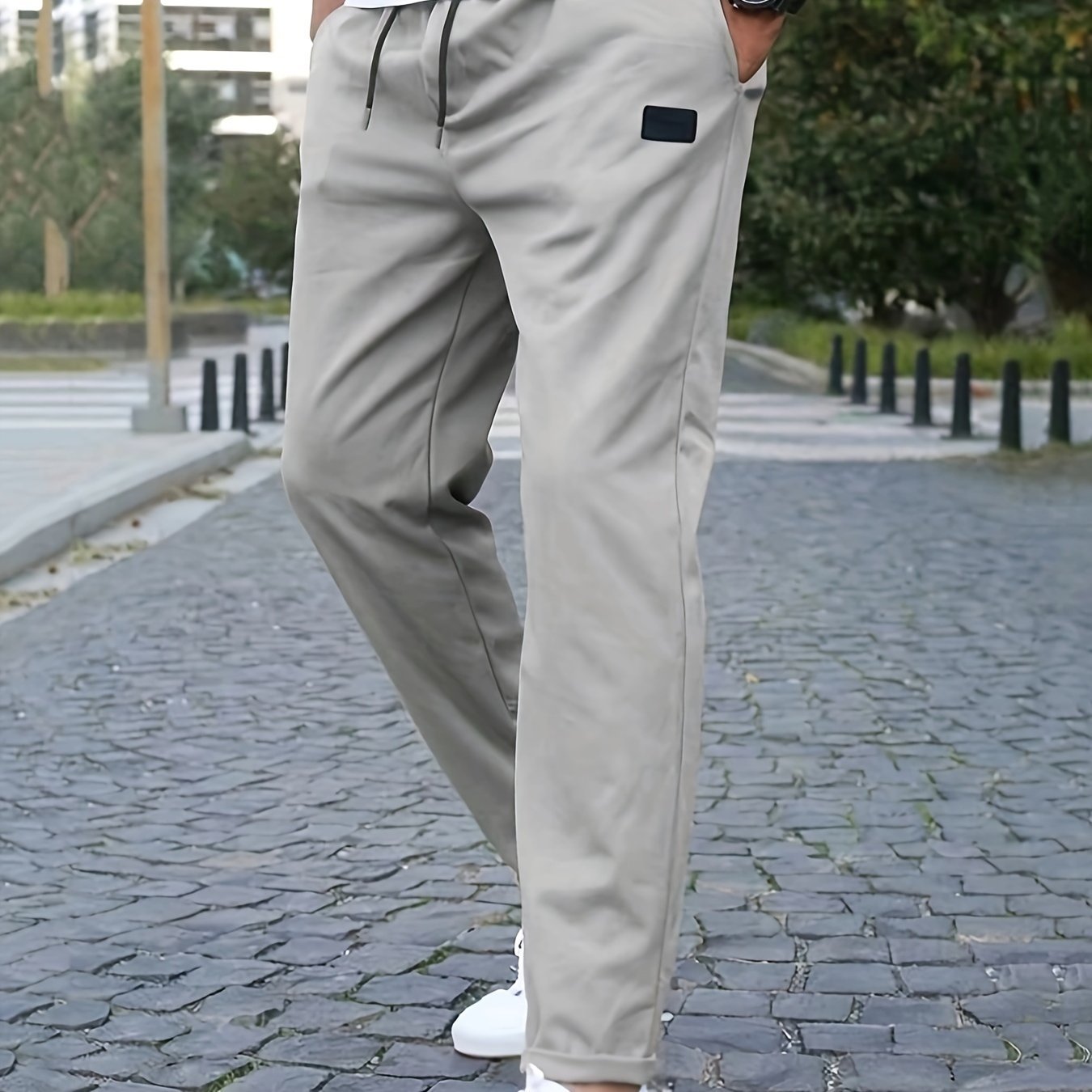 Men??s Casual Waist Drawstring Joggers, Chic Stretch Sports Pants - Image 4