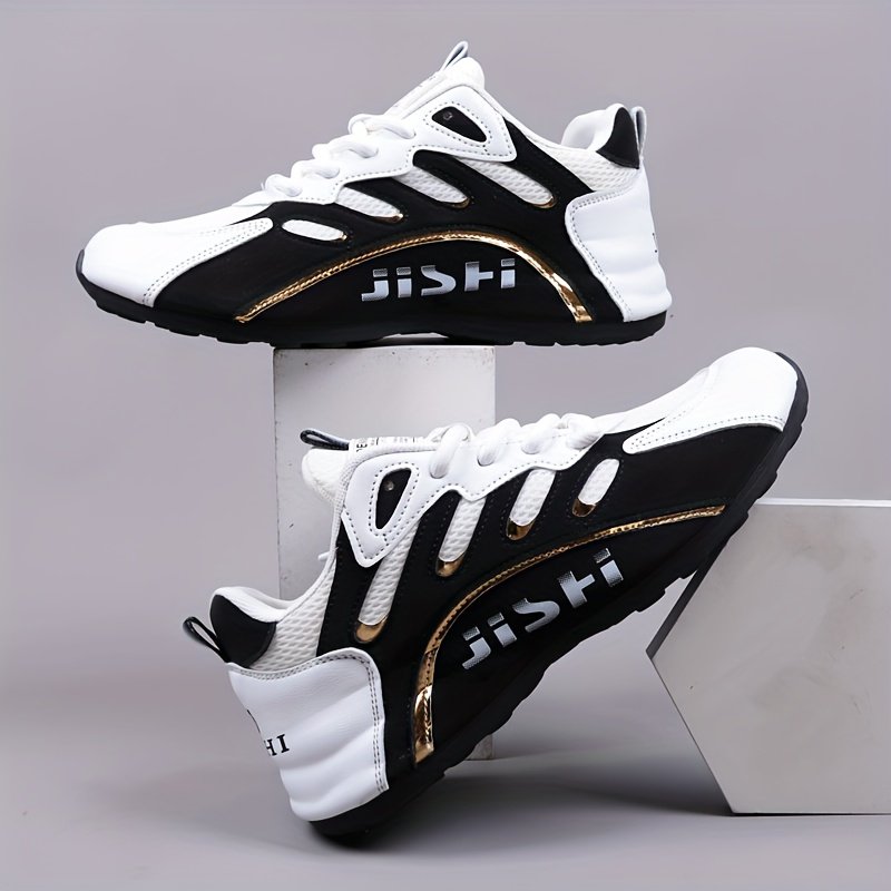 Men??s Knit Breathable Running Shoes, Comfy Non Slip Lace Up Shock Absorption Sneakers For Men??s Outdoor Activities - Image 6