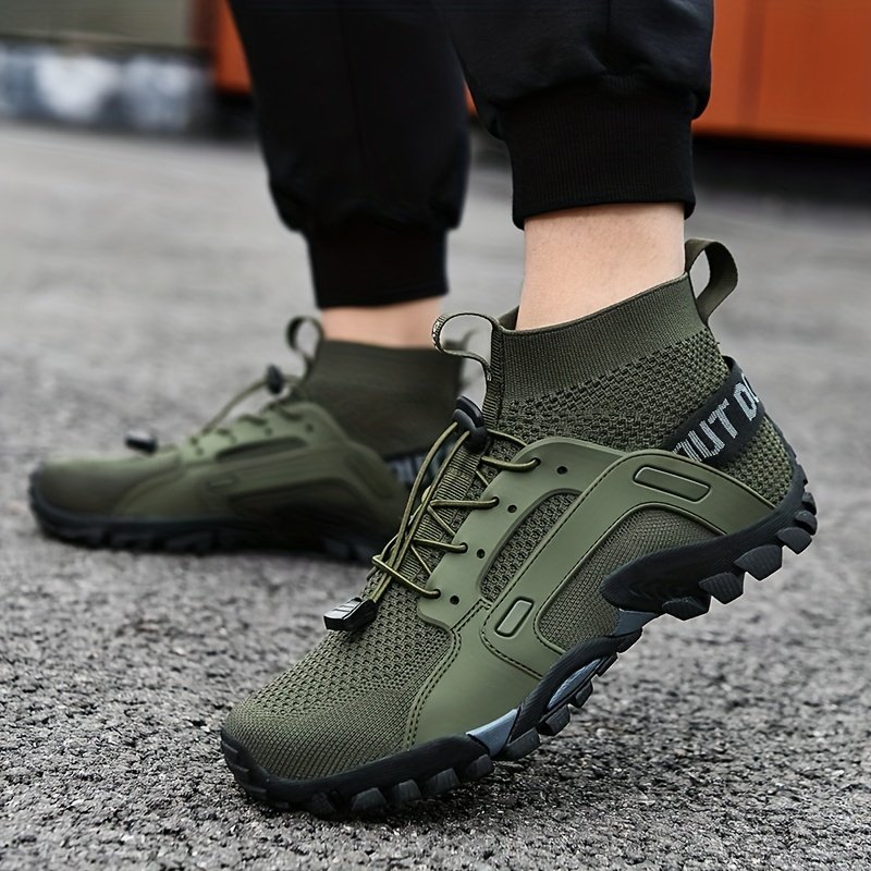 Men??s Trendy Breathable Sneakers, Wear-resistant Non-Slip Outdoor Shoes For Hiking Fishing - Image 6