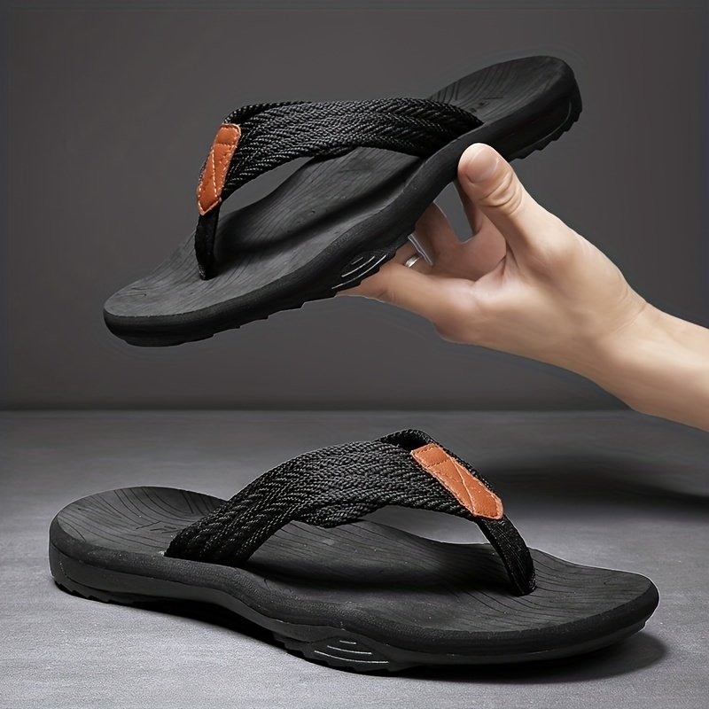 Men??s Trendy Outdoor Beach Slip On Strap Flip Flops, Casual Outdoor Slippers With Assorted Colors - Image 8