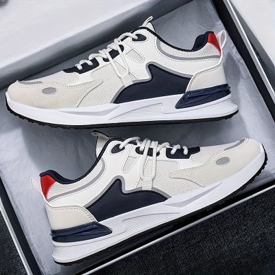 Men??s Vintage Old School Style Running Shoes, Comfy Non Slip Soft Sole Durable Sneakers For Men??s Outdoor Activities