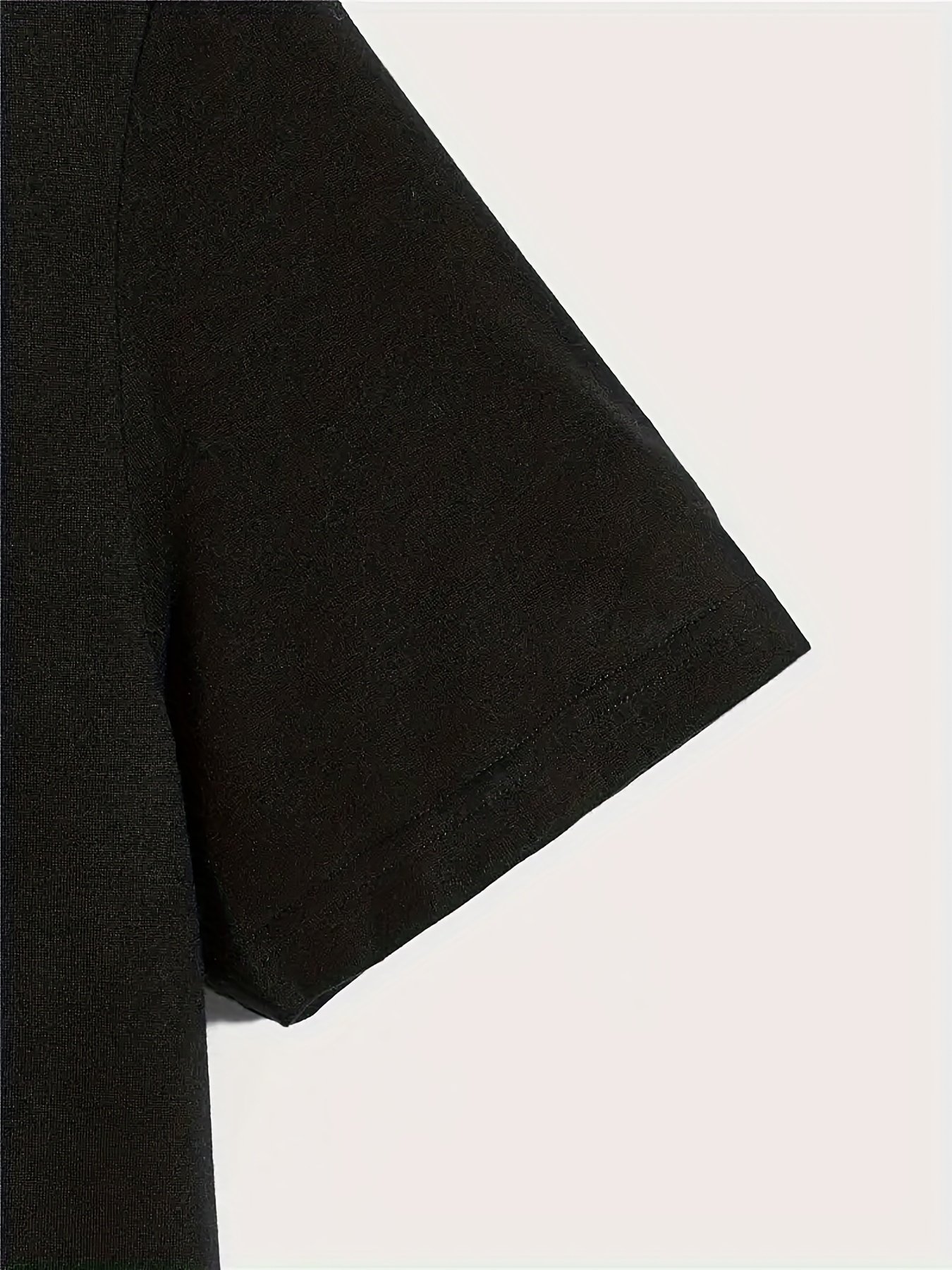 ??Black?? Print Tee Shirt, Tee For Men, Casual Short Sleeve T-shirt For Summer Spring Fall, Tops As Gifts - Image 9