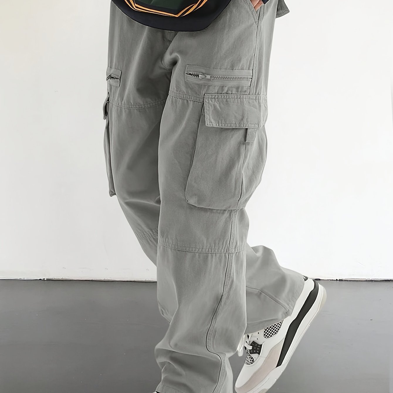 Men??s Casual Drawstring Pants With Stylish Flap Pockets And Multi-Pocket Design, Comfortable And Fashionable ?C Perfect For Outdoor Activities, Relaxed Fit Style - Image 6