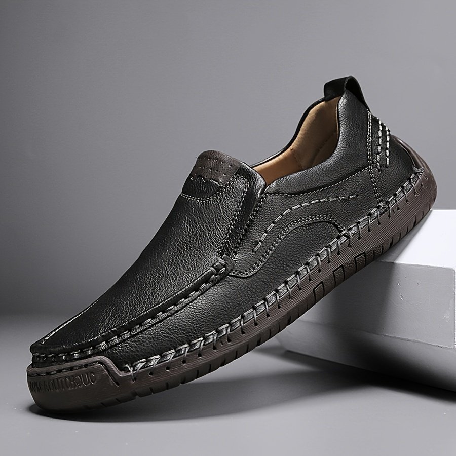 Men??s Stitching Casual Loafers, Breathable Wear-resistant Anti-skid Slip On Shoes For Outdoor Walking Driving, Spring Summer And Autumn - Image 8