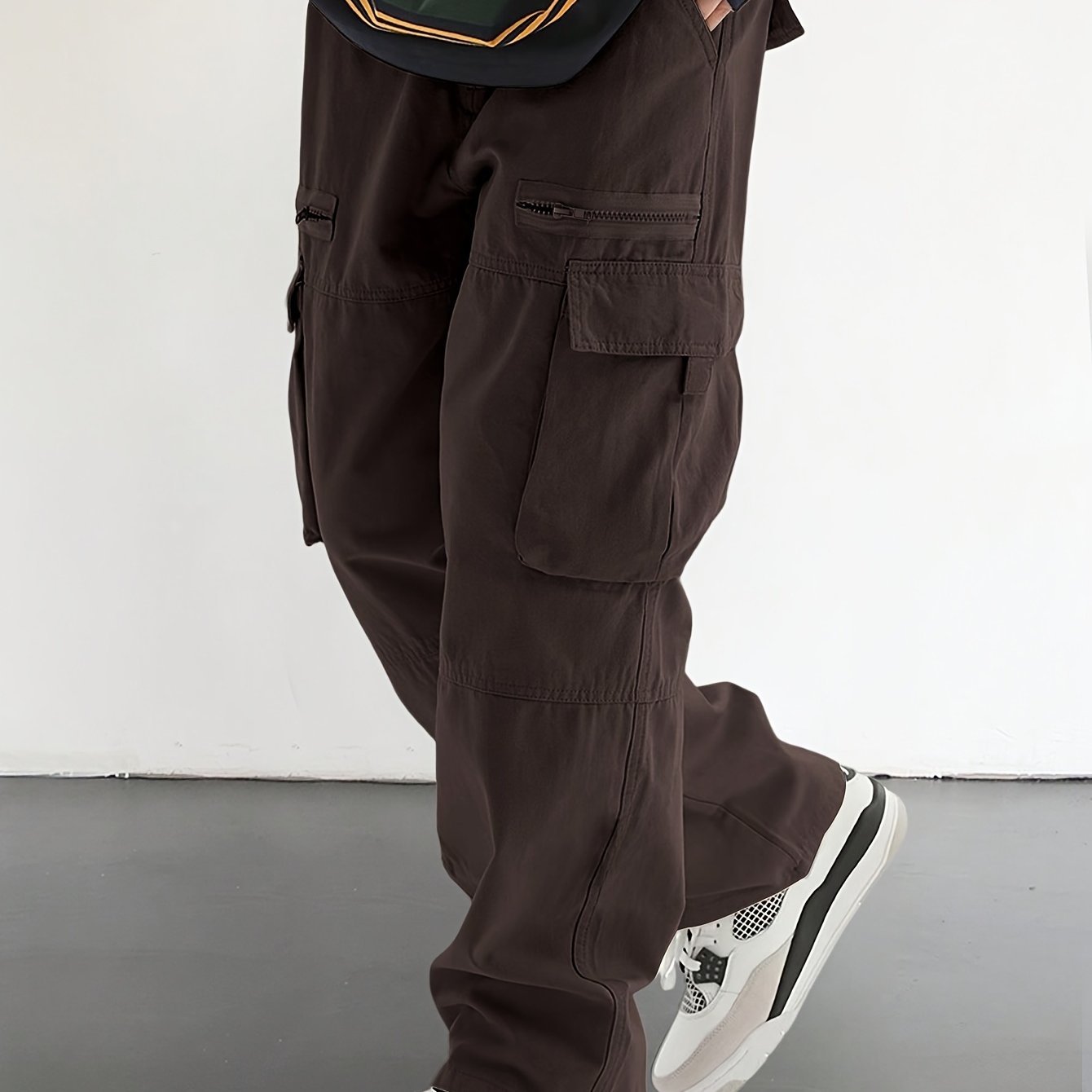 Men??s Casual Drawstring Pants With Stylish Flap Pockets And Multi-Pocket Design, Comfortable And Fashionable ?C Perfect For Outdoor Activities, Relaxed Fit Style - Image 3