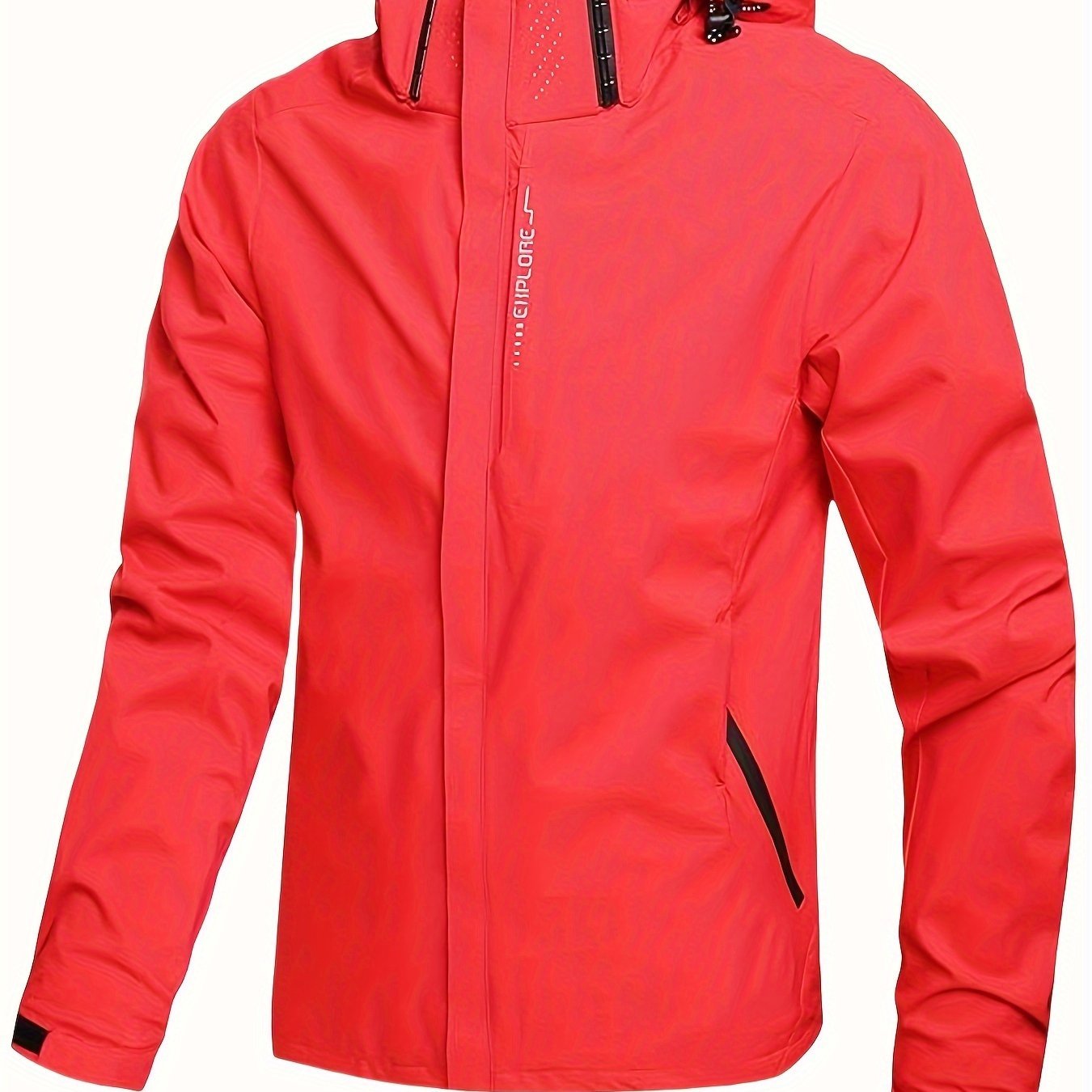 Men??s Lightweight Waterproof Rain Jacket, Hooded Shell Outdoor Raincoat Hiking Windbreaker Jacket Coat - Image 5