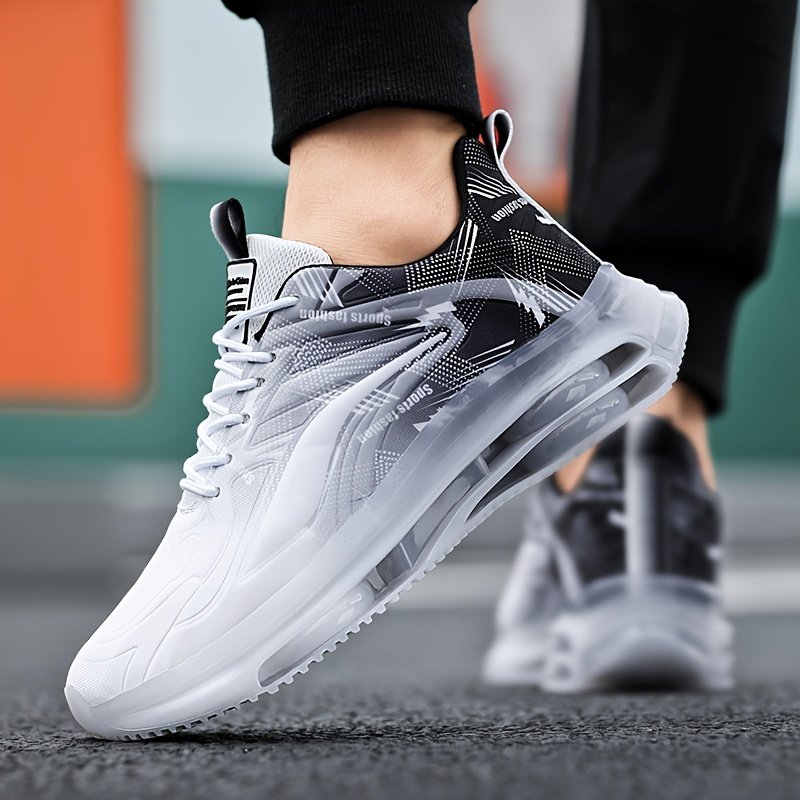 Men??s Trendy Street Style Running Shoes With Shock Absorbing, Comfy Non Slip Lace Up Durable Sneakers For Men??s Outdoor Activities - Image 9
