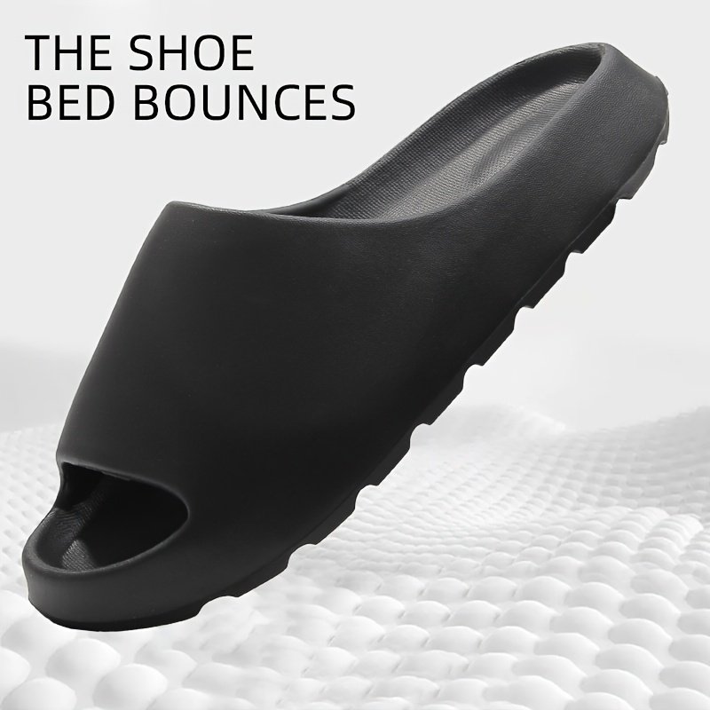 Minimalist Solid Color Pillow Slides, Slip On Lightweight Soft Sole Home Shower Slides, Unisex Non-slip Summer Beach Slides - Image 7