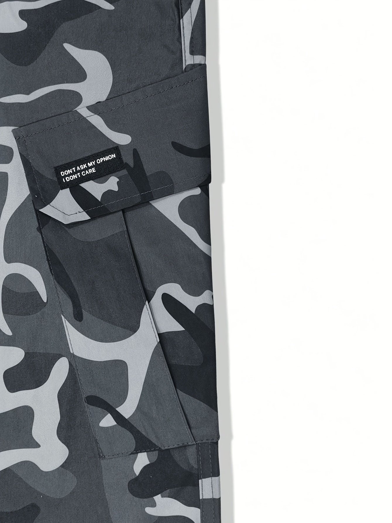 Men??s Camouflage Pattern Loose Fit And Cuffed Cargo Pants With Multiple Flap Pockets, Versatile For Street Wear And Outdoors Activities - Image 10