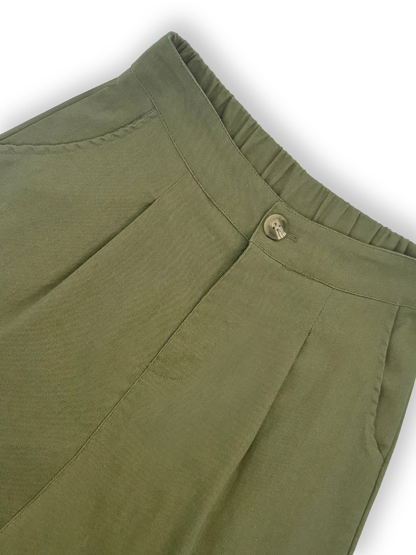 Solid Color Wide Leg Capris Pants, Casual Loose Pants For Spring & Summer, Women??s Clothing - Image 6