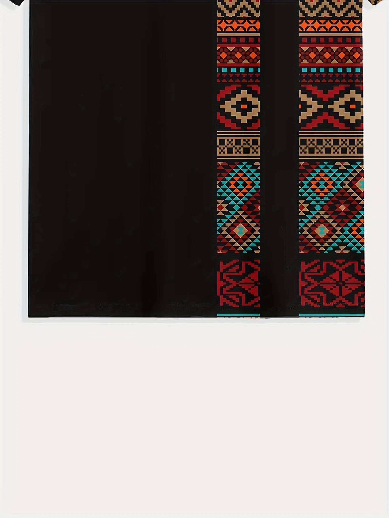 Men??s Ethnic Graphic Print T-shirt, Casual Short Sleeve Crew Neck Tee, Men??s Clothing For Summer Outdoor - Image 5