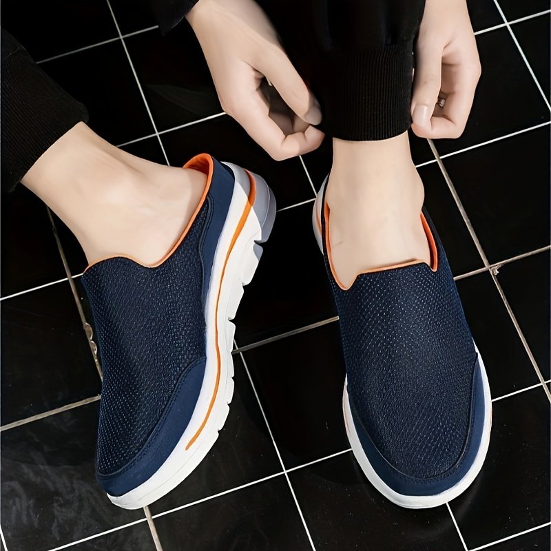 Men??s Slip-on Mules Half Sneakers, Casual Walking Shoes Outdoor, Backless Sneakers, Open Back Shoes - Image 8