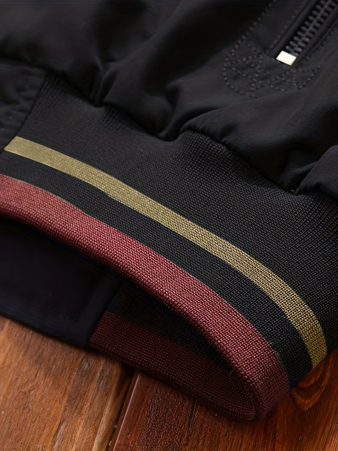 Men??s Sports Jacket Coat Lapel Zipper Pockets Windproof Ribbed Cuff Coat For Daily Wear - Image 8