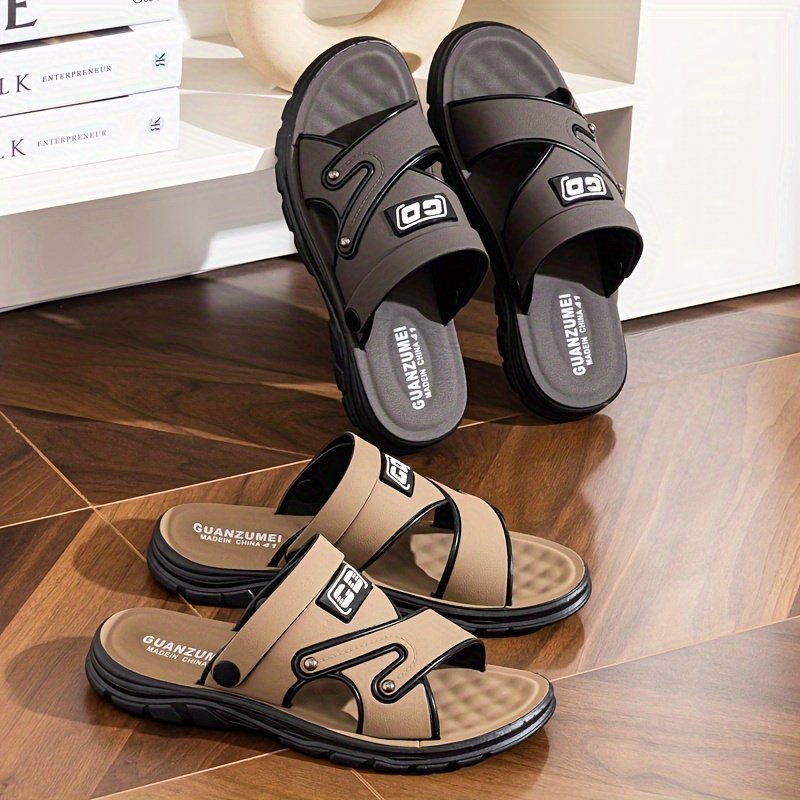 Men??s Alphabet Design Casual Dual-Purpose Sandals Slippers, Non-Slip Beach Shoes For Summer Outdoor - Image 5