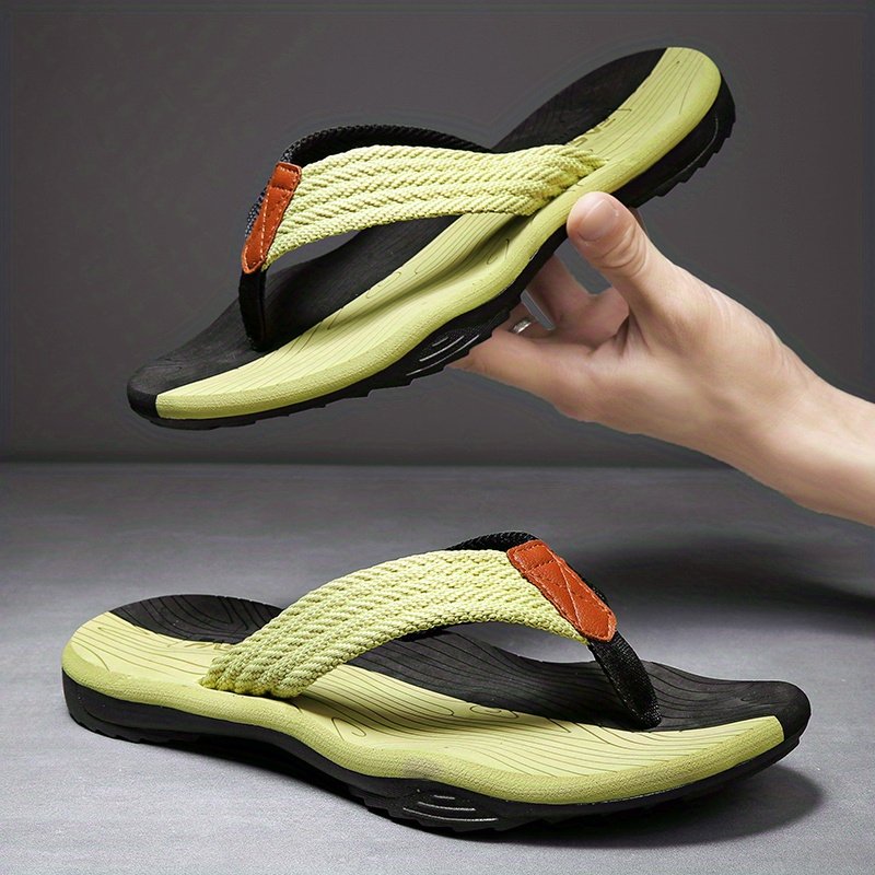 Men??s Trendy Outdoor Beach Slip On Strap Flip Flops, Casual Outdoor Slippers With Assorted Colors - Image 3