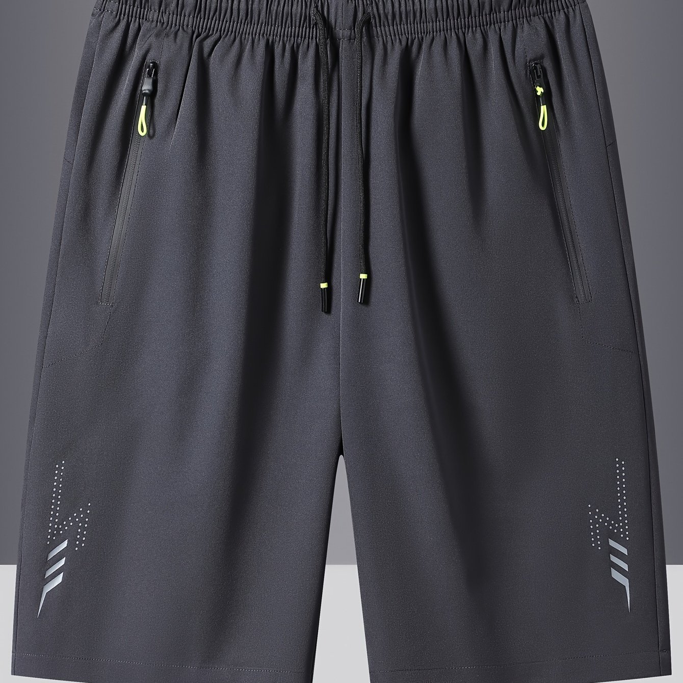 Men??s Quick-Dry Waterproof Sports Running Shorts, Casual Beachwear With Zip Pockets ?C Breathable Outdoor Workout Shorts - Image 2