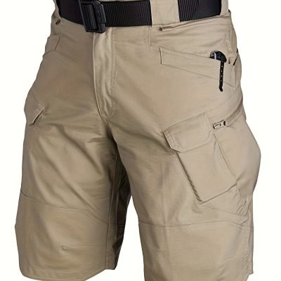 Men??s Multi-Pocket Tactical Shorts Multi-Purpose Cargo Shorts Outdoor Waterproof Hiking Track Shorts ( Larger Size Recommended)