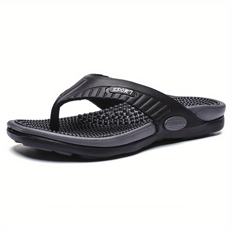 Men Acupressure Massage Reflexology Flip Flops Shock Absorption Lightweight Non Slip Thong Sandals For Indoor Outdoor Beach Summer - Image 16