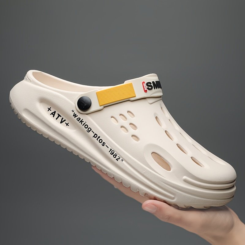 Men??s Clogs, Slip-on Closed Toe Sandals, Soft Sole Walking Shoes, Outdoor Garden Shoe Beach Sandals - Image 16