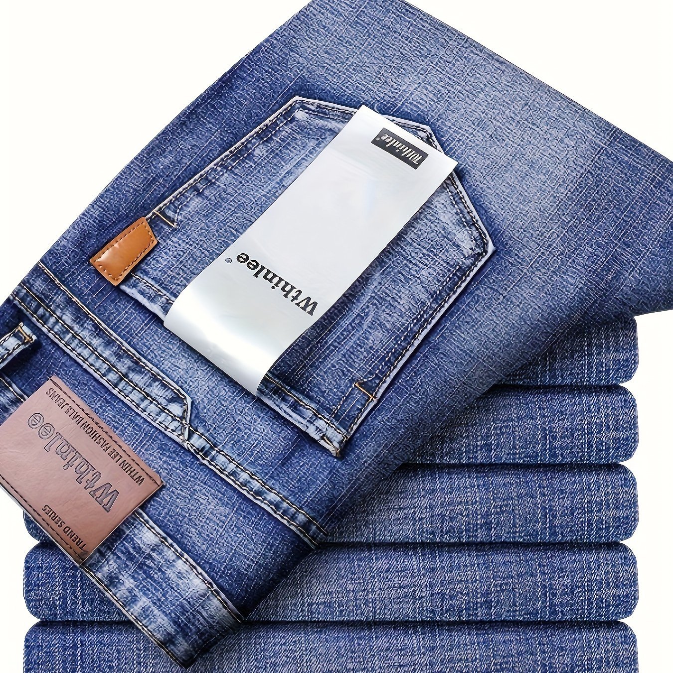 Men??s Classic Design Jeans, Semi-formal Stretch Jeans For Business - Image 2