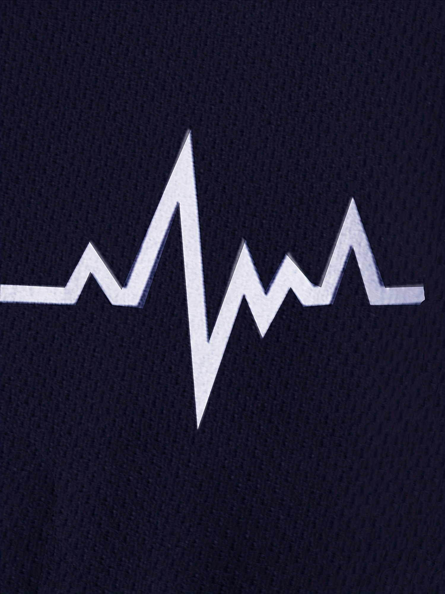 3pcs Men??s Athletic Short Sleeve Crew Neck Moisture-wicking Shirts, Undershirt With Sleeve Electrocardiography Print, Sports Comfy Tee - Image 11