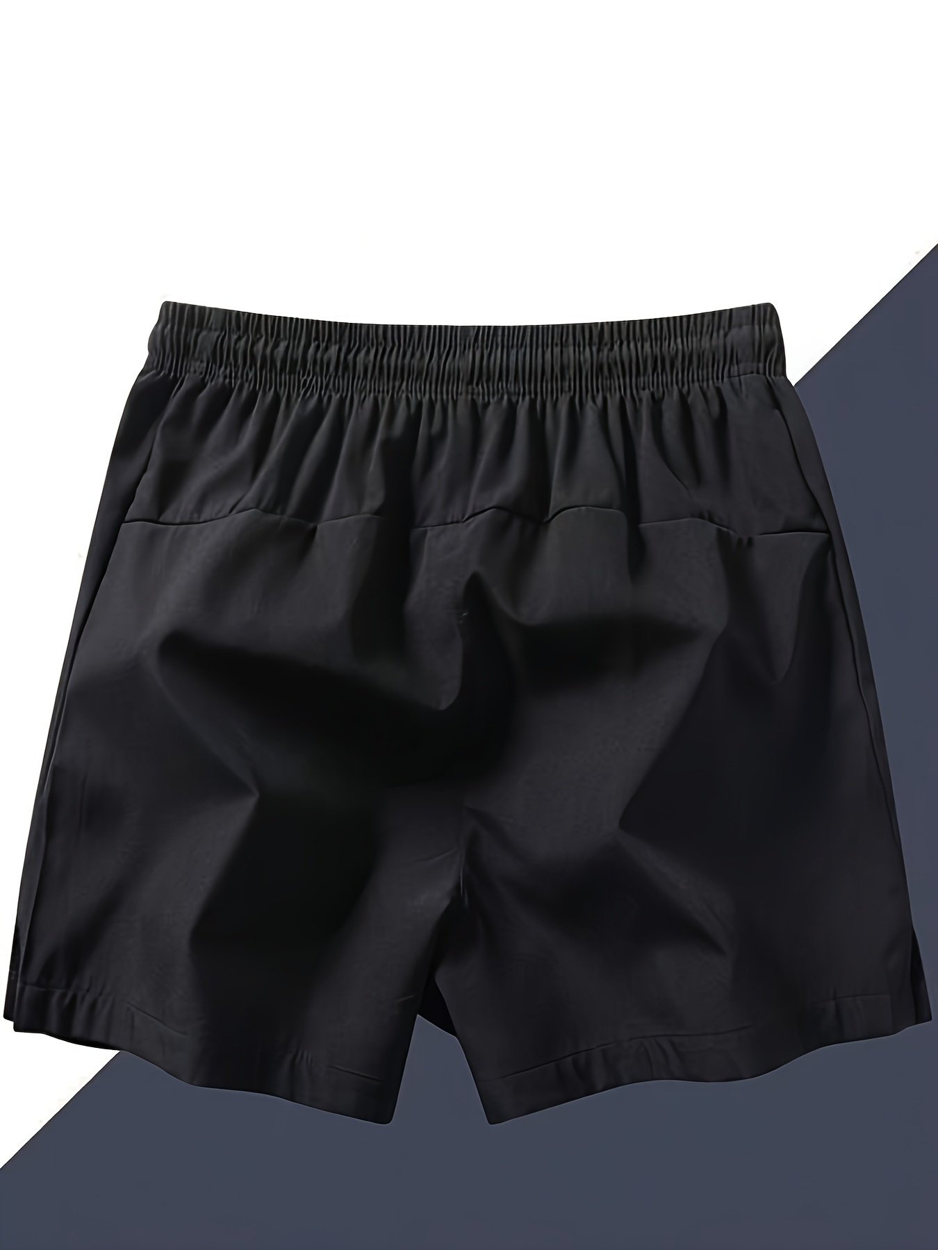 Men??s Three-piece Set Of Solid Color Shorts With Drawstring And Pockets, Casual And Comfy Shorts For Summer Fitness And Outdoors Activities - Image 6