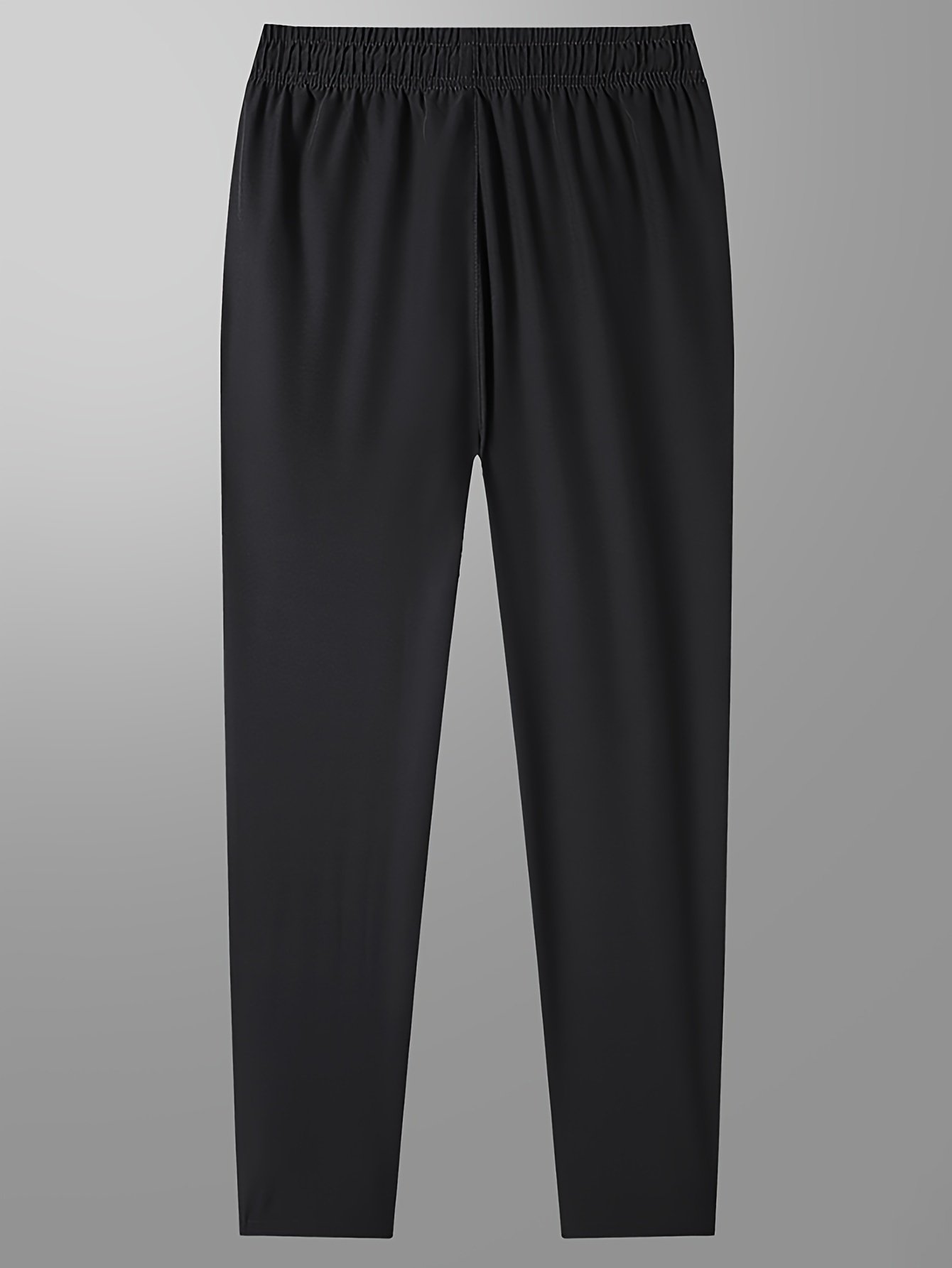 Men??s Solid Pants With Zipper Pockets, Casual Breathable Drawstring Trousers For Outdoor Activities Gift - Image 6