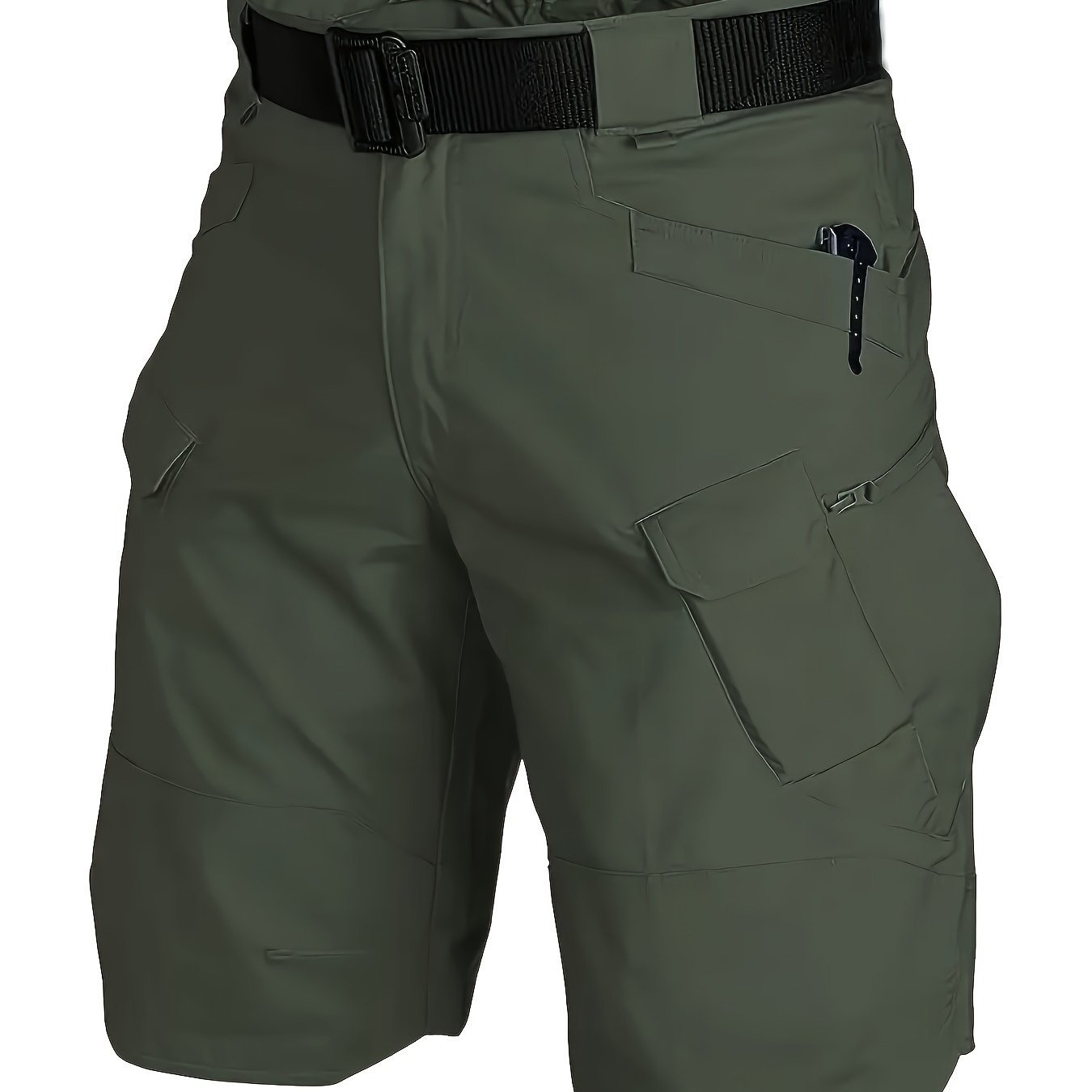 Men??s Urban Shorts Outdoor Waterproof Wear Resistant Cargo Shorts Quick Dry Multi Pocket Hiking Pants Without Belt - Image 5