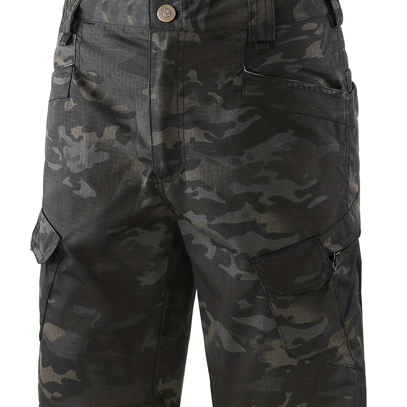 Men??s Multi-Pocket Tactical Shorts Multi-Purpose Cargo Shorts Outdoor Waterproof Hiking Track Shorts ( Larger Size Recommended) - Image 7