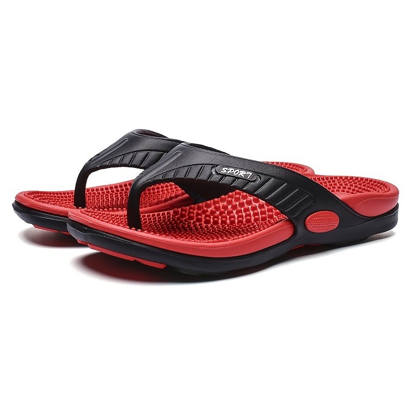 Men Acupressure Massage Reflexology Flip Flops Shock Absorption Lightweight Non Slip Thong Sandals For Indoor Outdoor Beach Summer - Image 11
