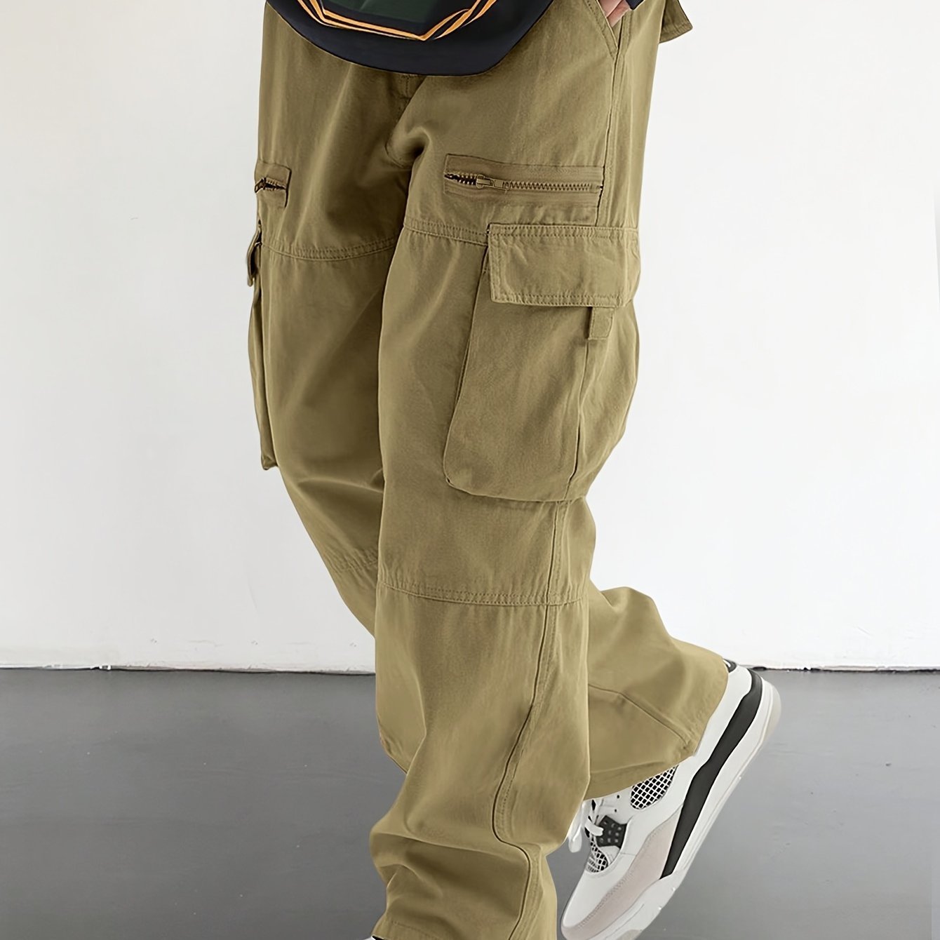 Men??s Casual Drawstring Pants With Stylish Flap Pockets And Multi-Pocket Design, Comfortable And Fashionable ?C Perfect For Outdoor Activities, Relaxed Fit Style - Image 5