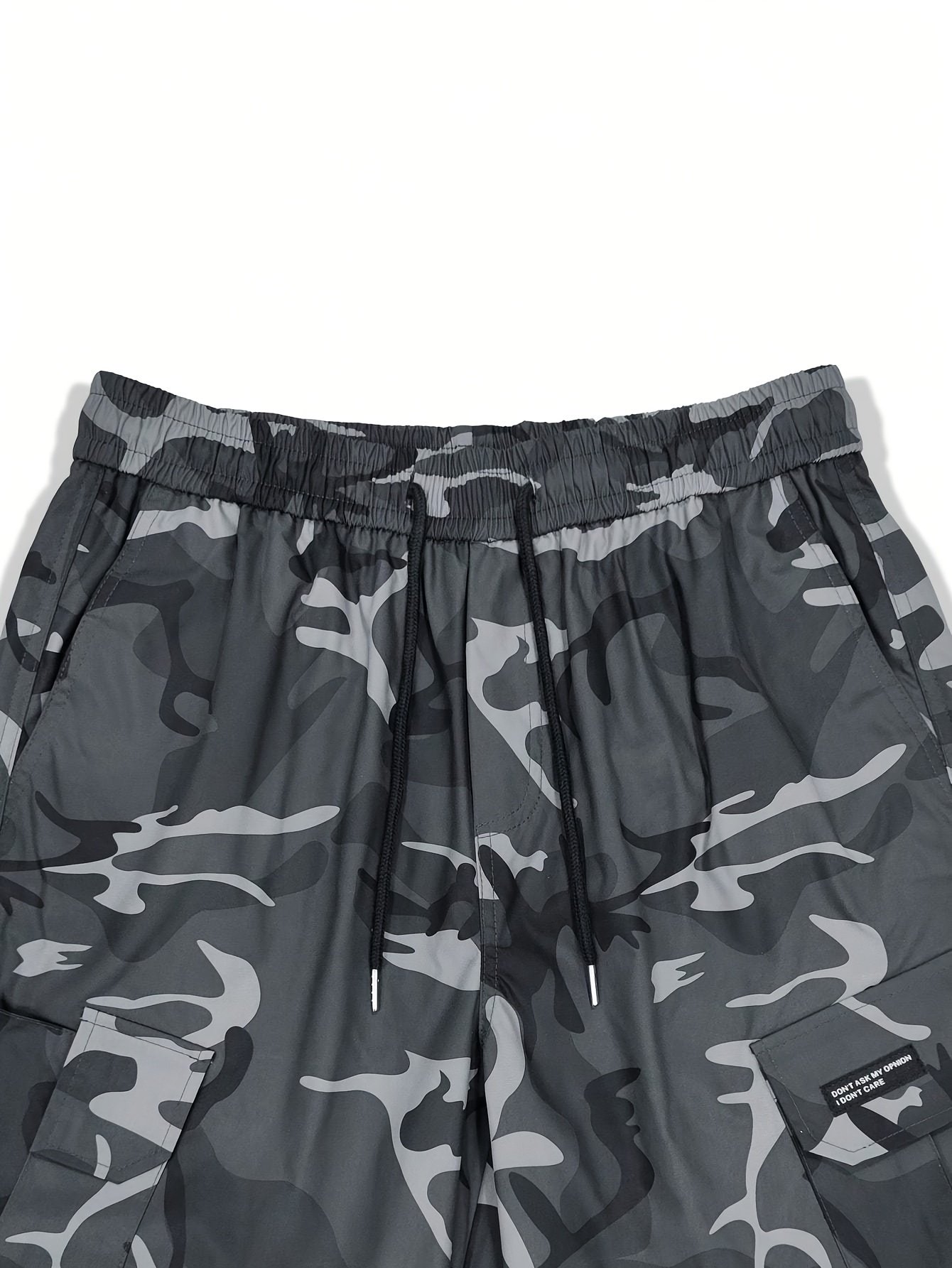 Men??s Camouflage Pattern Loose Fit And Cuffed Cargo Pants With Multiple Flap Pockets, Versatile For Street Wear And Outdoors Activities - Image 8