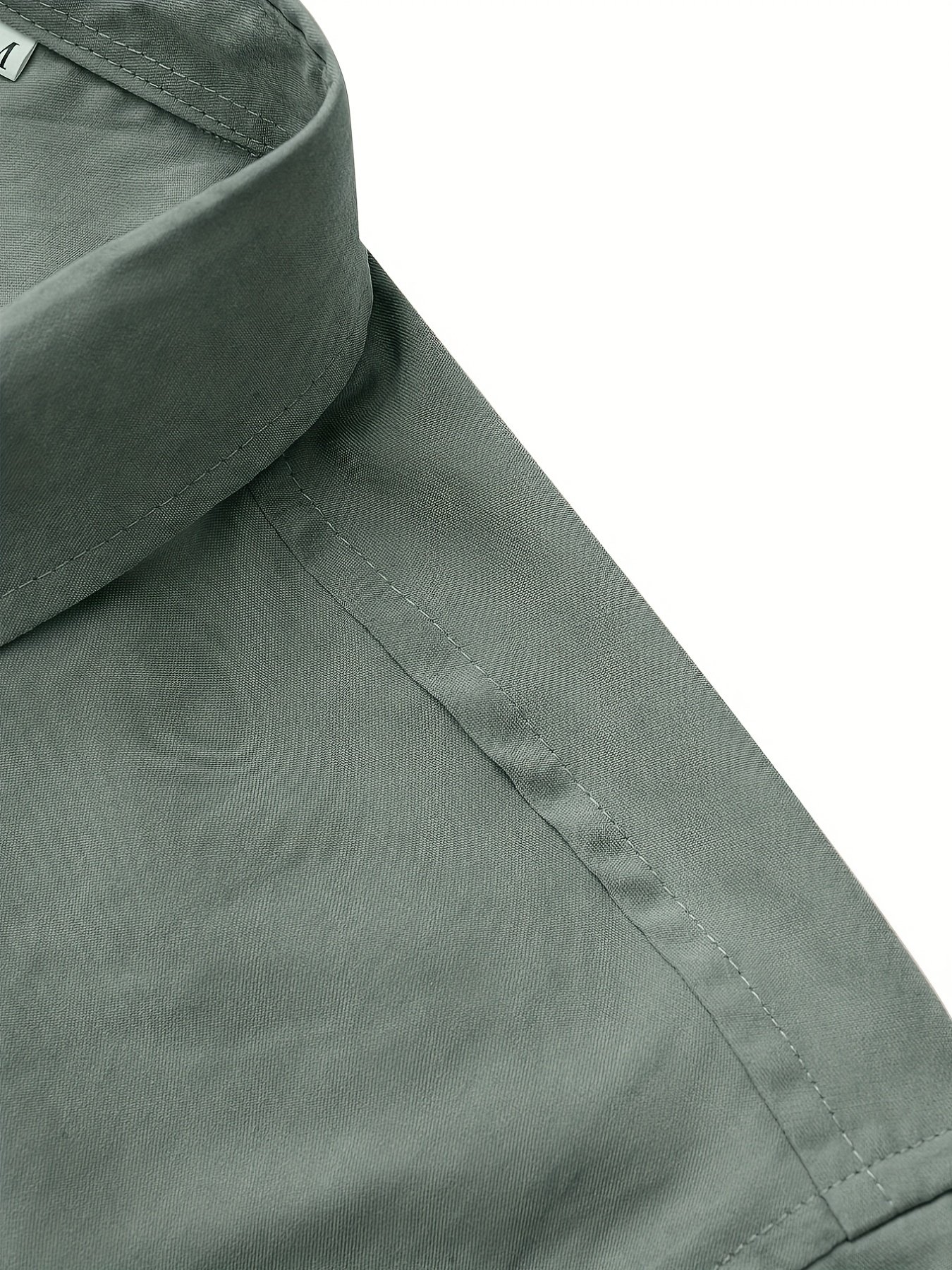 Men??s Casual Button-down Short Sleeve Shirt - Image 12