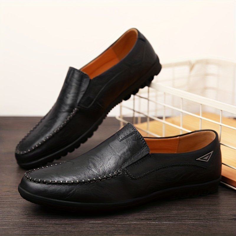 CLOHOO Men??s Handmade Comfortable Non Slip Loafers With Assorted Colors - Image 12