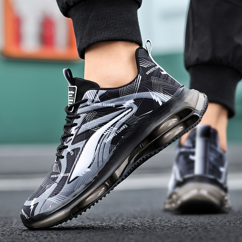 Men??s Trendy Street Style Running Shoes With Shock Absorbing, Comfy Non Slip Lace Up Durable Sneakers For Men??s Outdoor Activities - Image 10