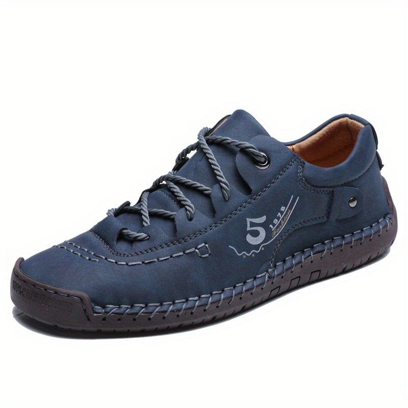 Men??s Handmade Stitching Casual Shoes Flats Outdoor Walking Sneakers - Image 6