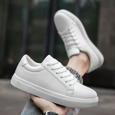Men??s Sneakers, Solid Trendy Comfy Walking Skate Shoes, For Outdoor Walking, All Seasons