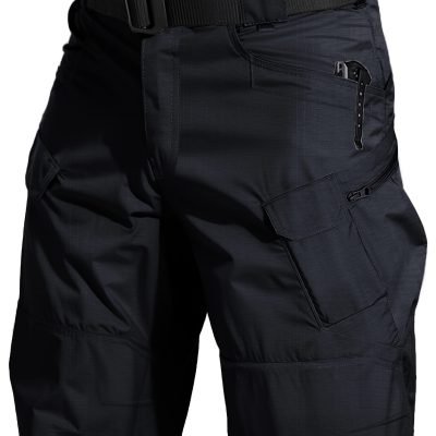 Men??s Multi Pockets Waterproof Tactical Shorts, Lightweight Quick Drying Breathable Cargo Shorts